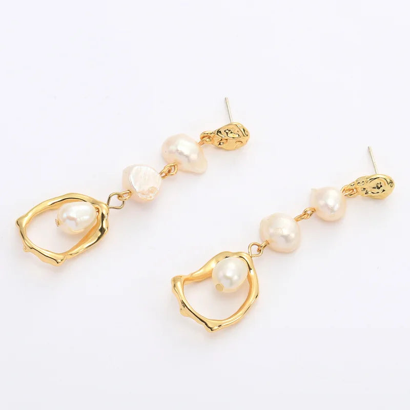 kshmir Natural pearl earrings