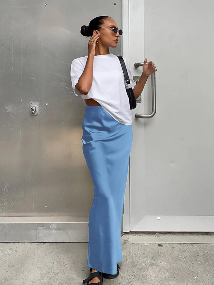 Slim High Waist Skirts Women