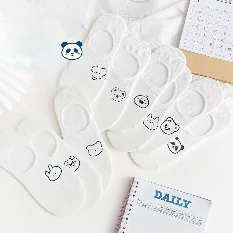 Women's Socks Set Invisible Cartoon Cute Socks