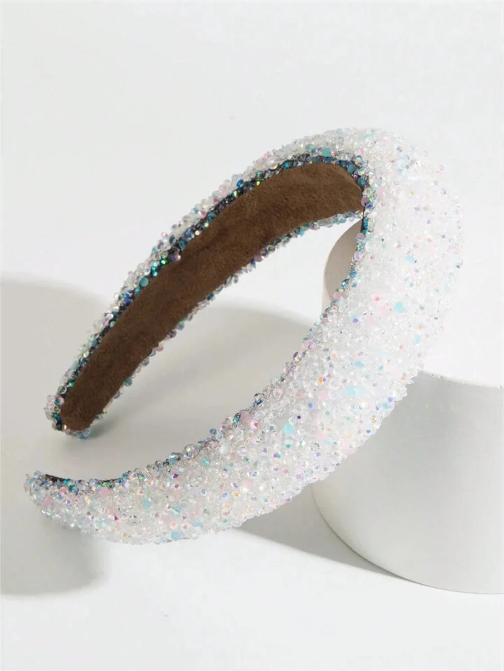 Glamorous Beaded Hairband Bling Crystal Pearl Baroque Headband