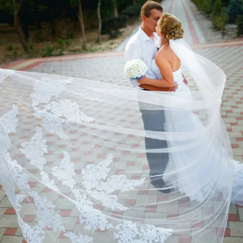Women One-layer 3 Meters Wedding Veil