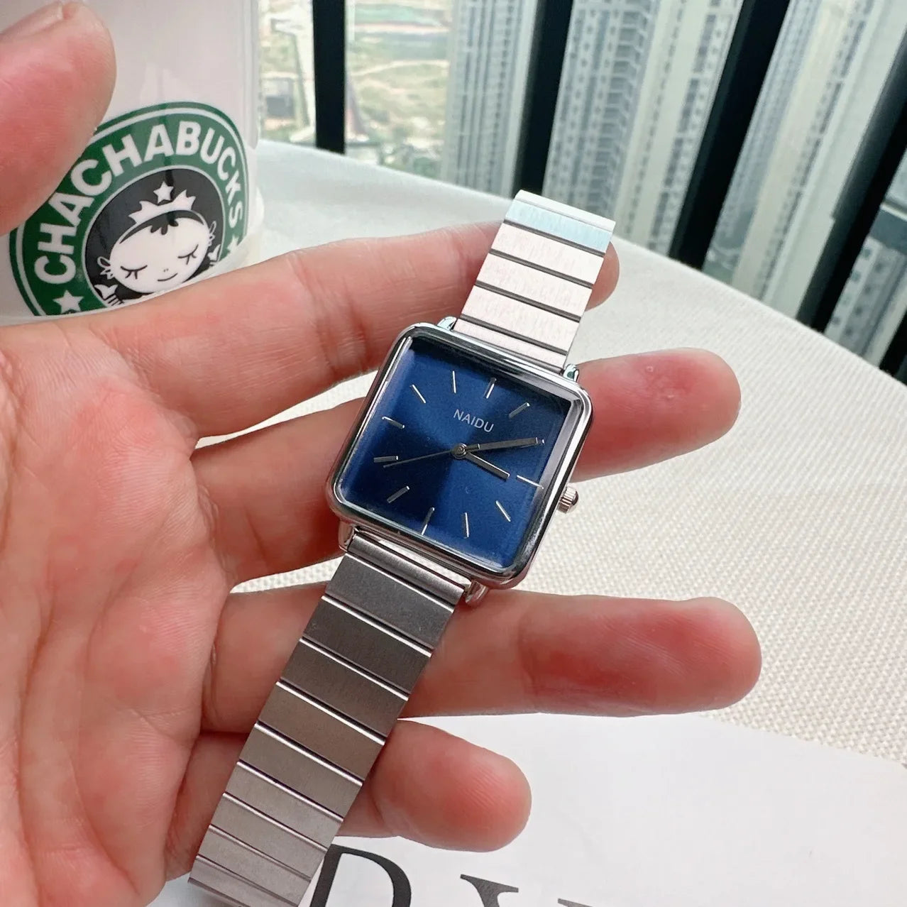 Square Watch Stainless Steel