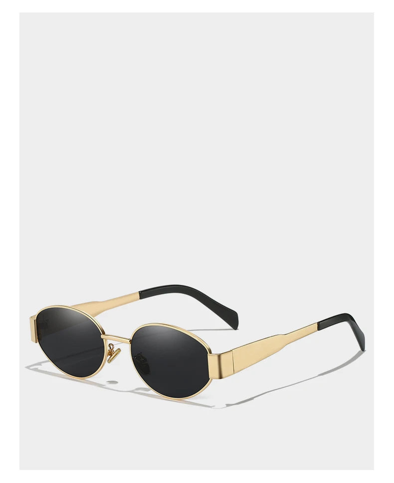 UV400 Sun Glasses Alloy Oval Eyewear