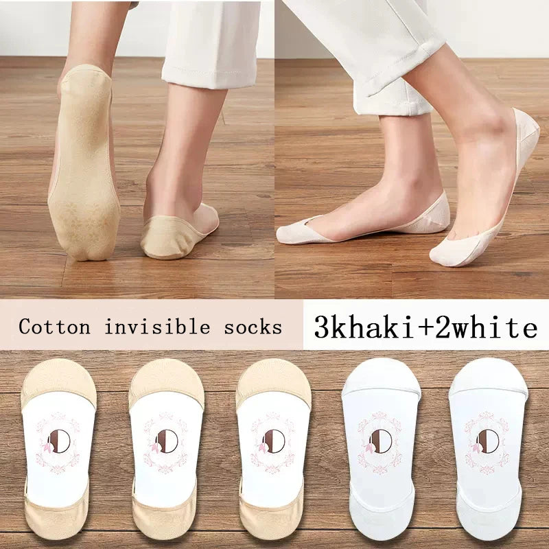 women's Super Invisible For High Heels Boat Socks