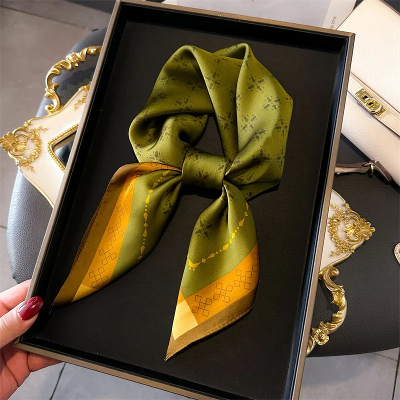 70X70cmPrinted Women's Scarf Pashmina Silk Scarf
