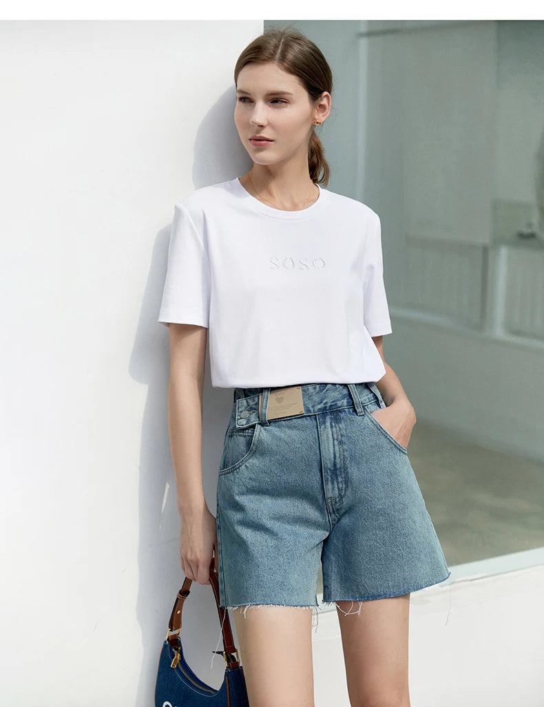 Minimalism Summer New Fashion Design Jeans for Women