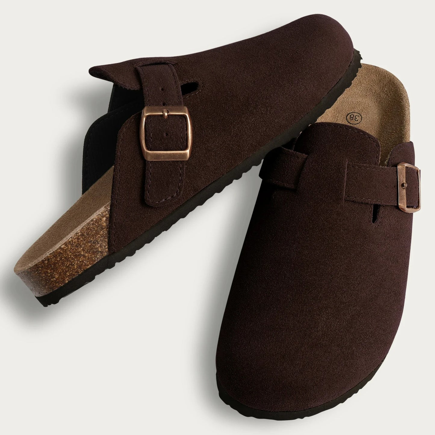 Classic Cork Antislip Outdoor Slippers With Arch Support