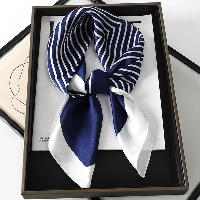 Silk Square Plaid Scarf