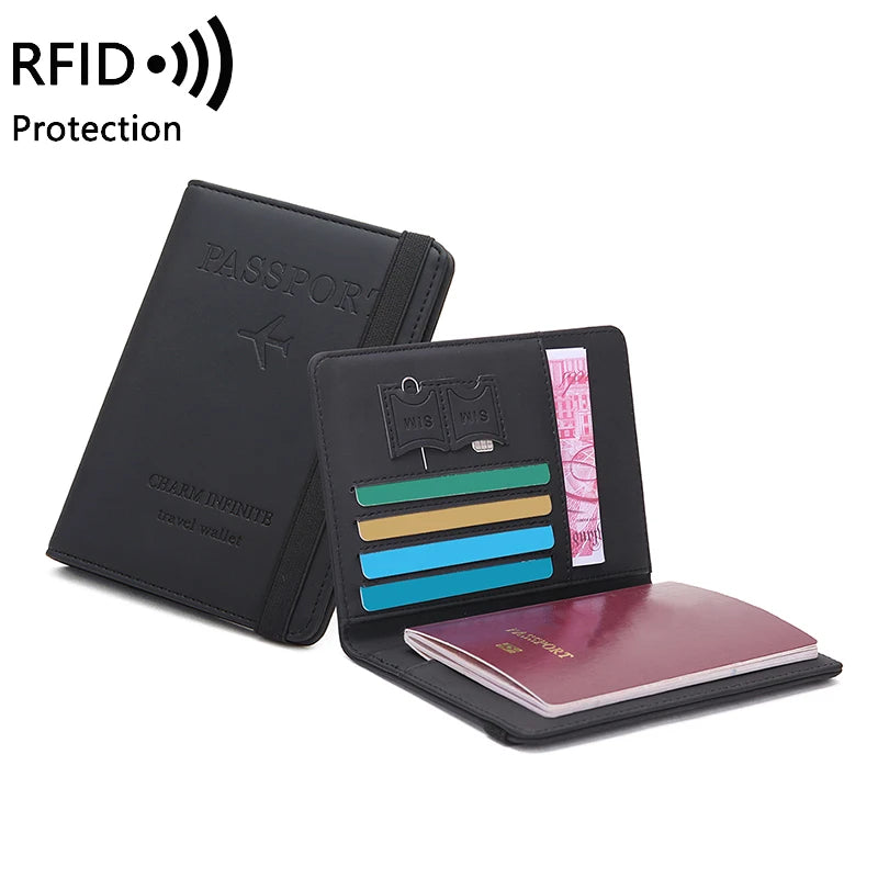 anti-theft multi-functional travel passport holder