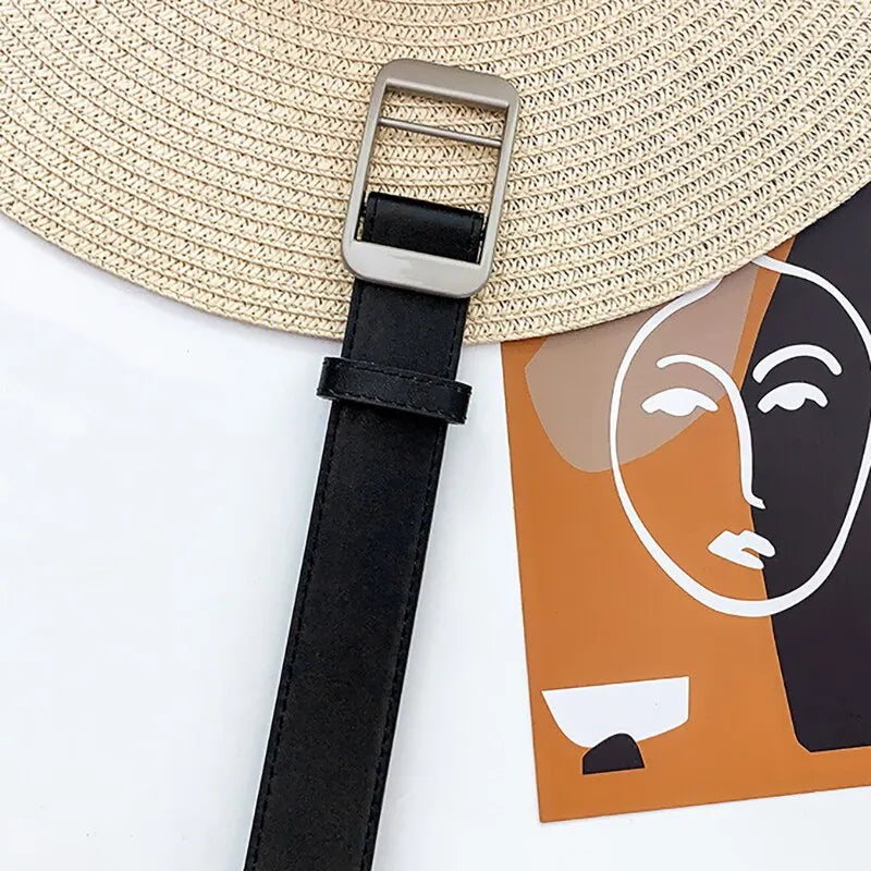 Unisex Free Size PU Leather Belt