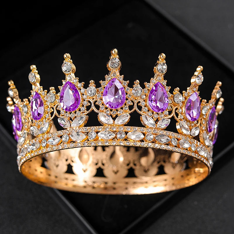 Baroque Round Wedding Crown