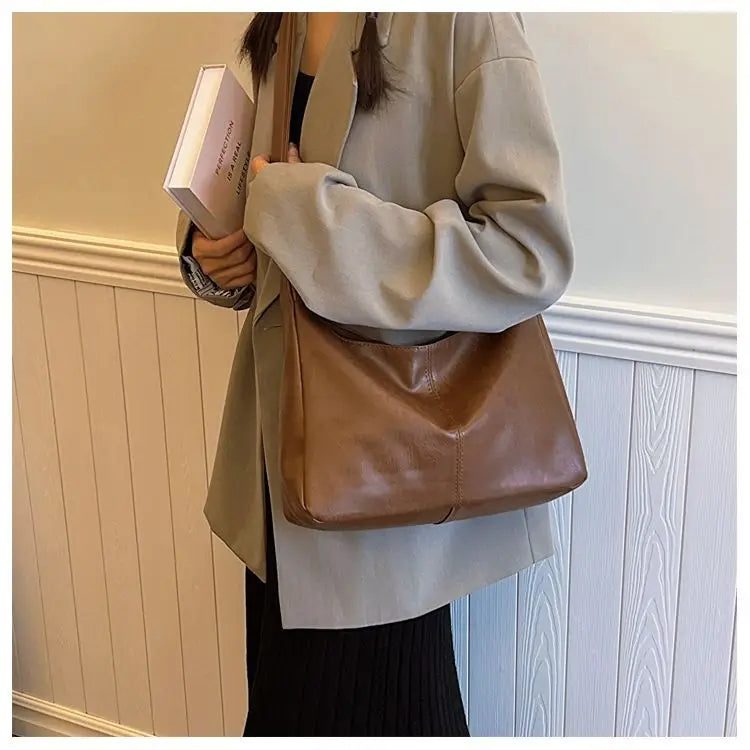 Leather Commuter Fashion Vintage Casual Tote Bag