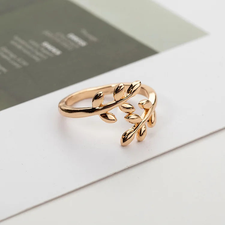 Double Ball Beads Opening Ring