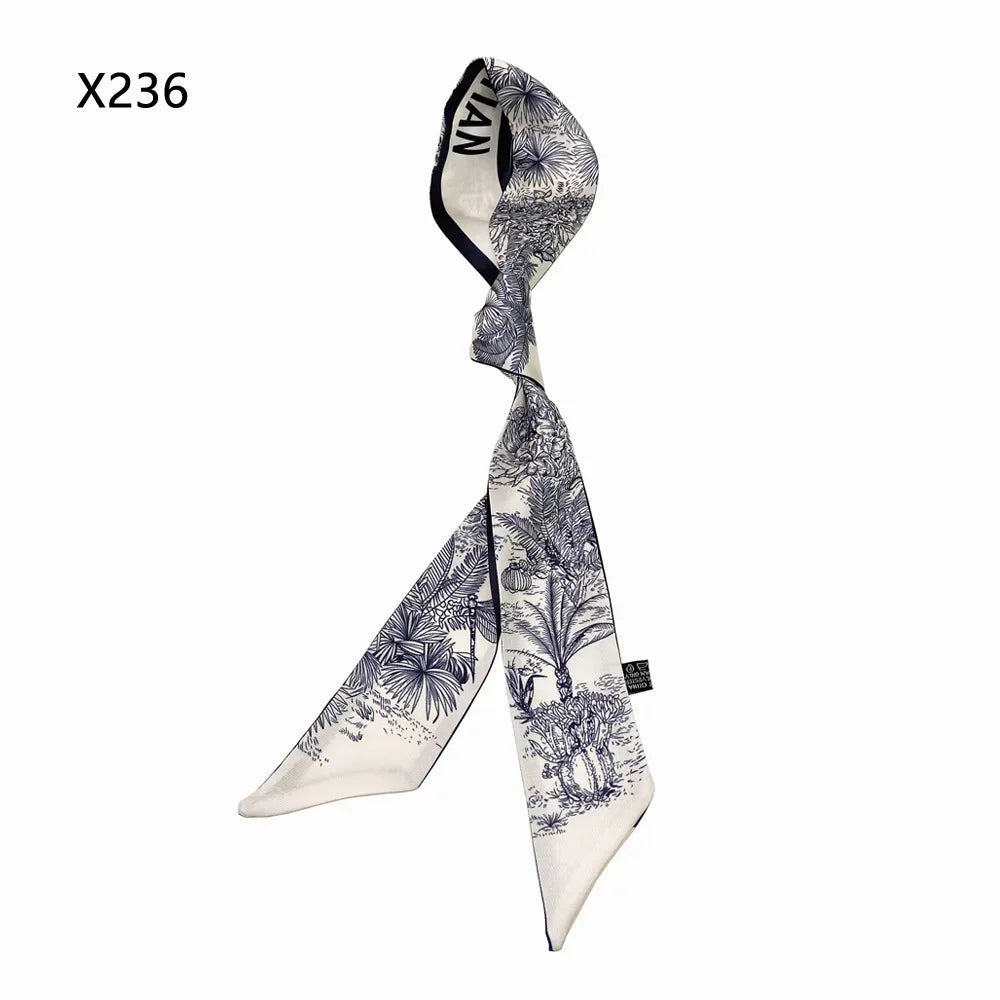 Spring Luxry Design Women Silk Ribbon Scarf