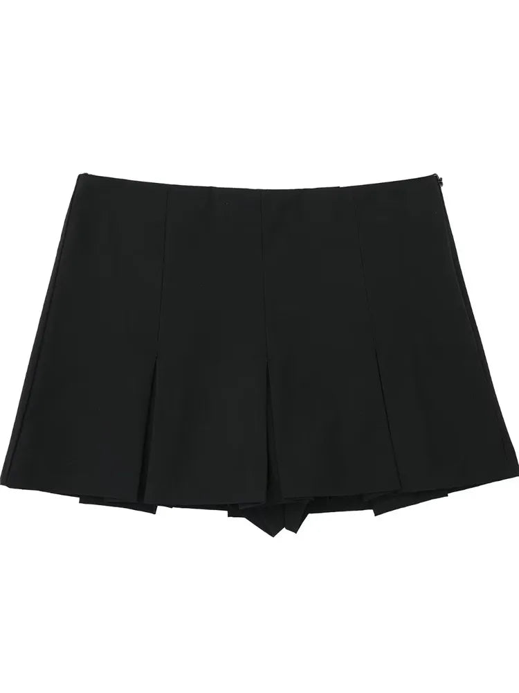 Striped Bermuda Shorts Woman Casual Mini Shorts