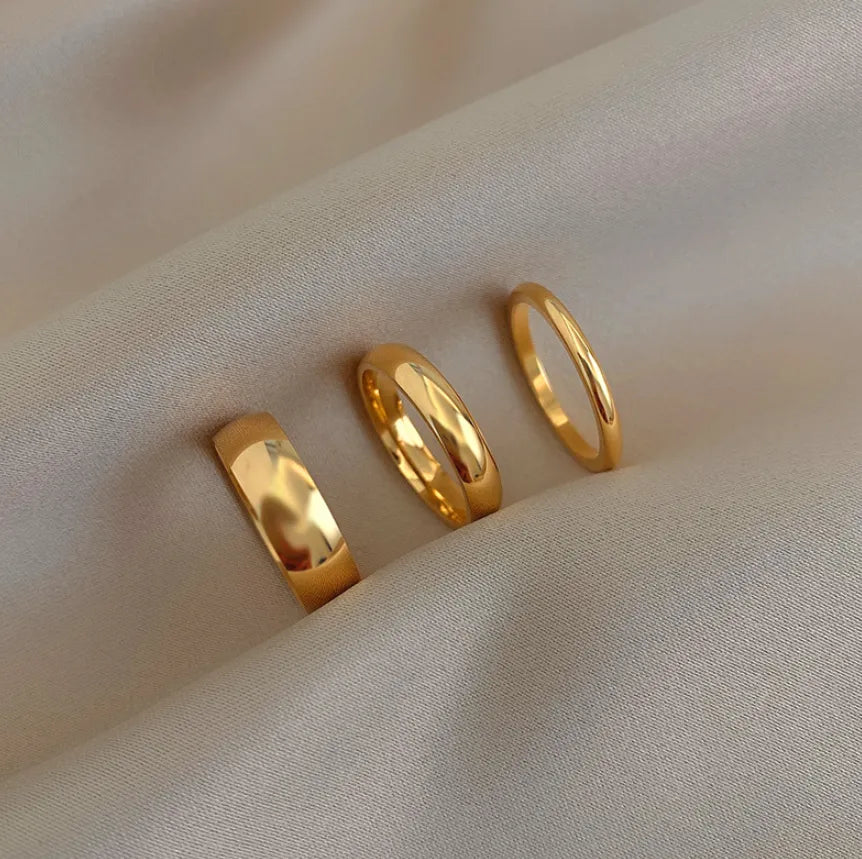 Stainless Steel Gold Plated Knuckle Ring