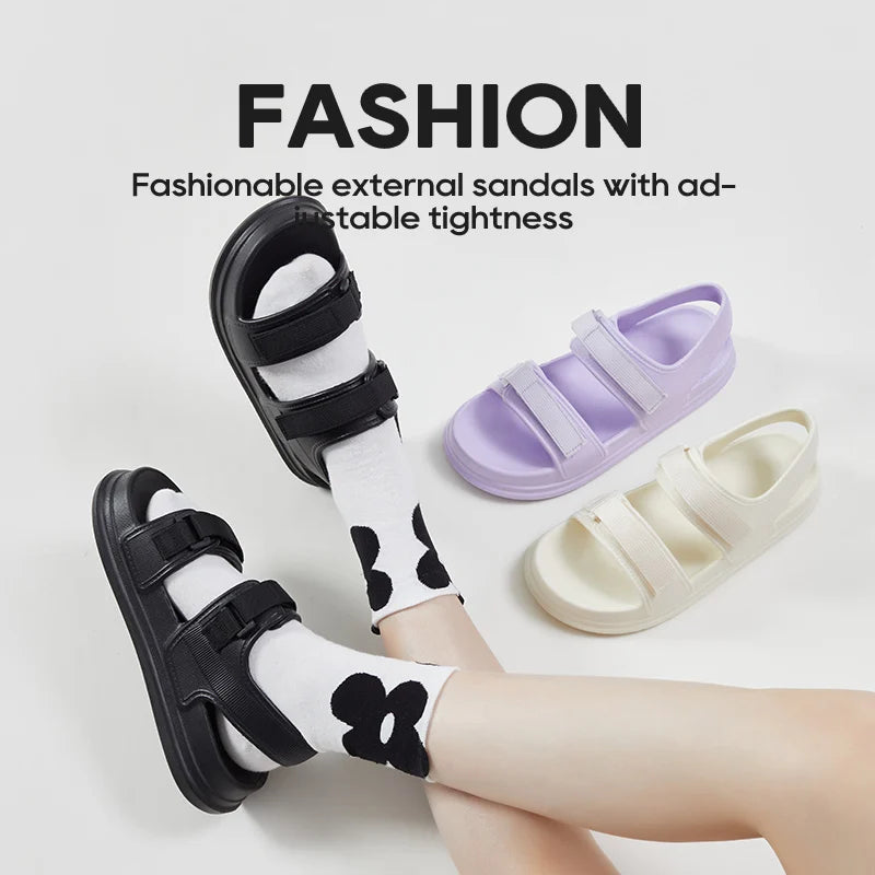 Outside Slides Thick Sole Non-slip Slippers Flip Flops