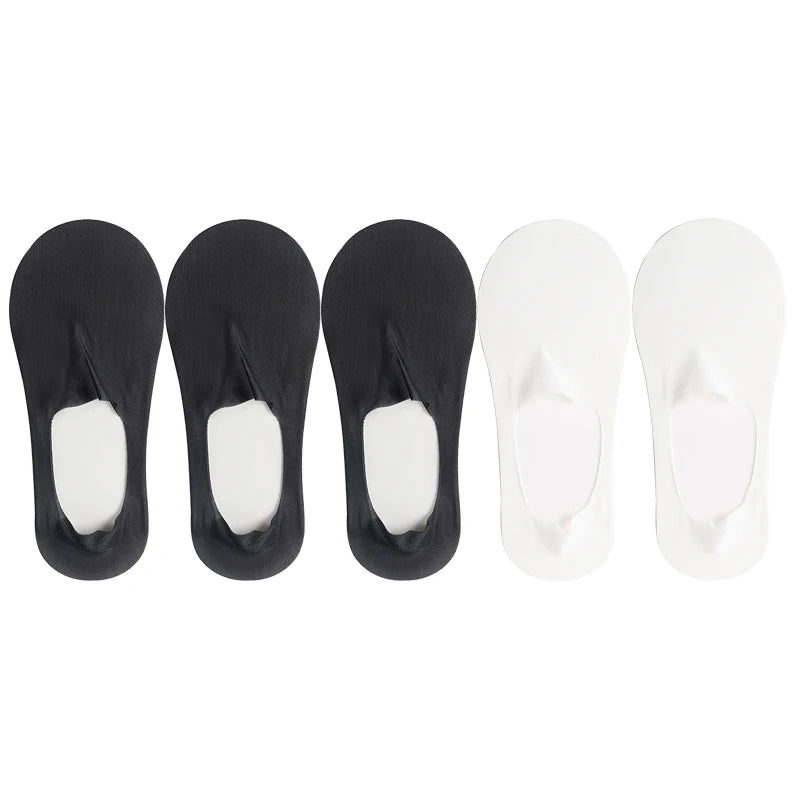 Ice Silk Solid Boat Socks