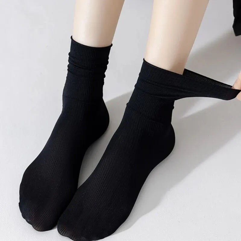 Thin Ice Silk Women's Long Tube Socks