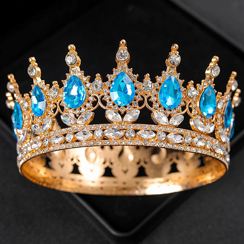 Baroque Round Wedding Crown