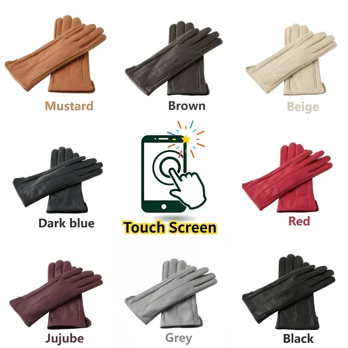 Women's Sheepskin Good Quality Gloves