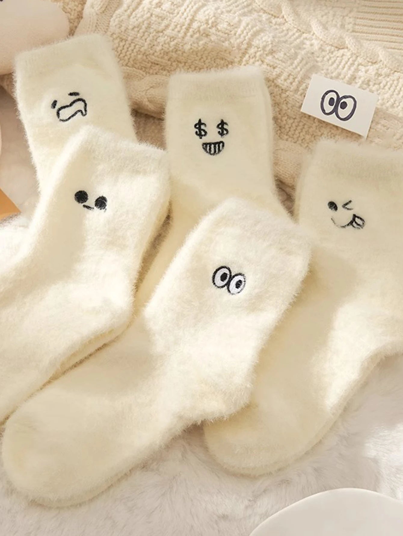 Women's Warm Solid Color Floor Socks
