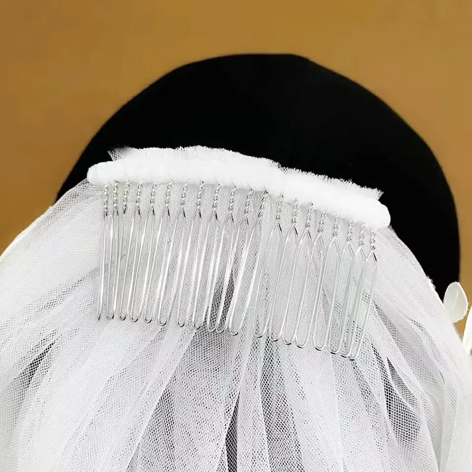 Elegant Bridal Veil with Comb 3 Meter Wedding Accessories