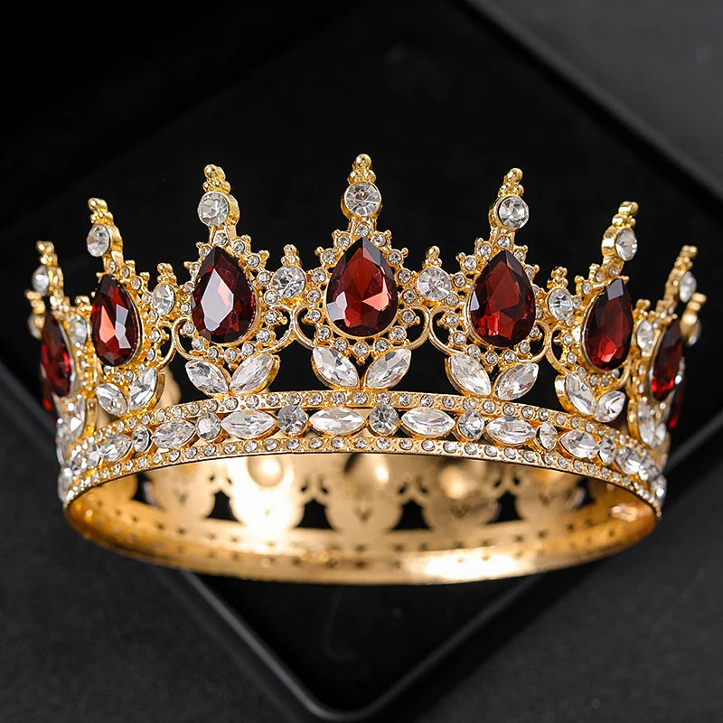 Baroque Round Wedding Crown