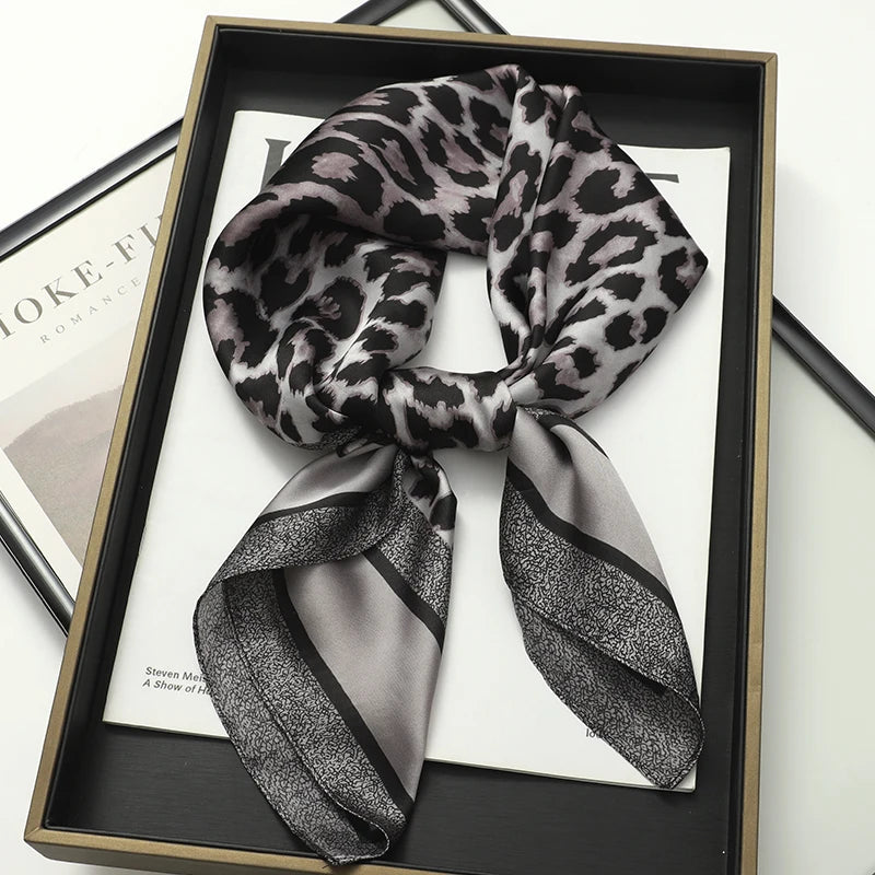 Silk Square Plaid Scarf