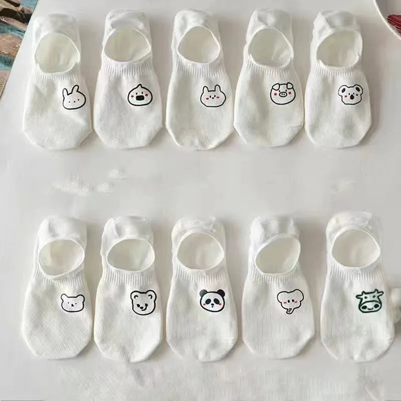Women's Socks Set Invisible Cartoon Cute Socks