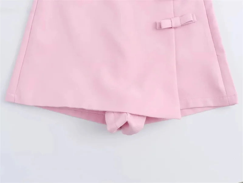 Summer Slit Short Skirt High Waist
