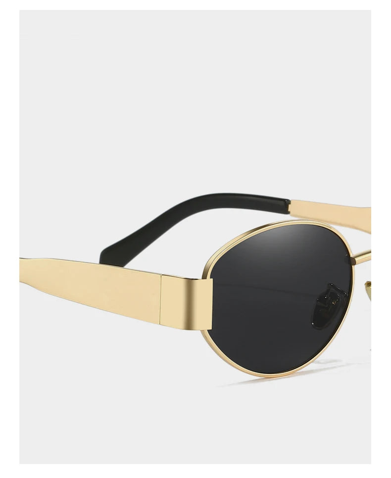 UV400 Sun Glasses Alloy Oval Eyewear