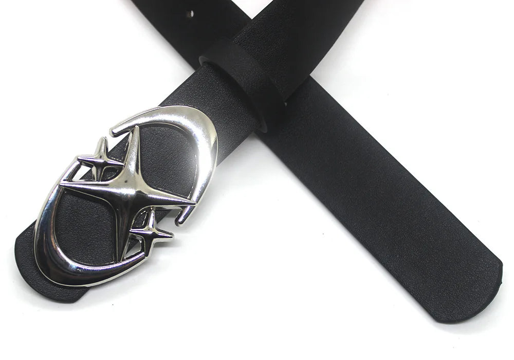 Punk Moon Star Buckle Belt Design