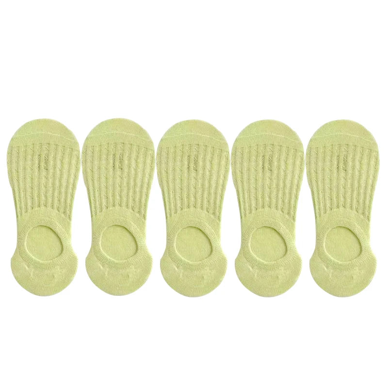 Lace Breathable Silicone Non-slip Cotton Boat Socks