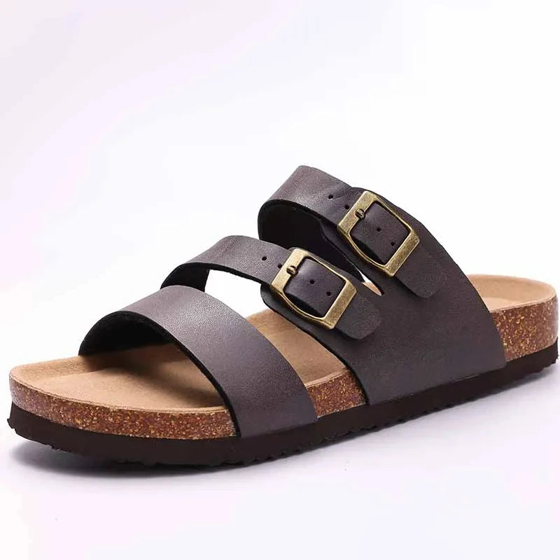 Classic Cork Antislip Outdoor Slippers With Arch Support