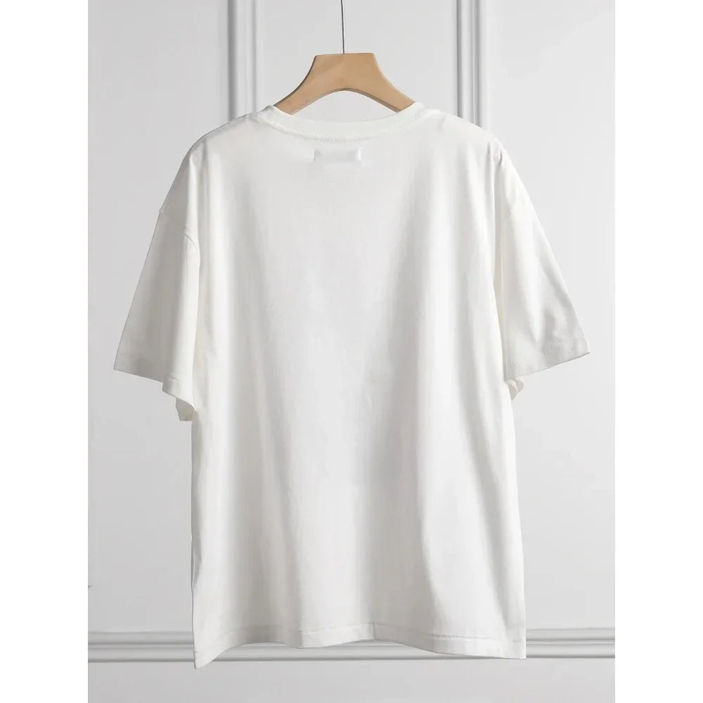 Pure Cotton Retro Casual T-shirt