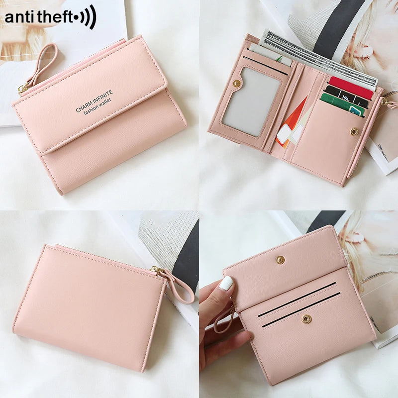 Anti-Theft Short Card Bag for Women