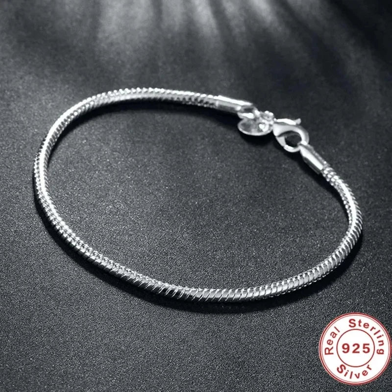 Original Fine Jewelry 925 Sterling Silver Charm Bracelet