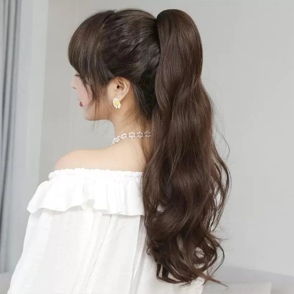 Long Straight Claw Clip On Ponytail Hair Extensions