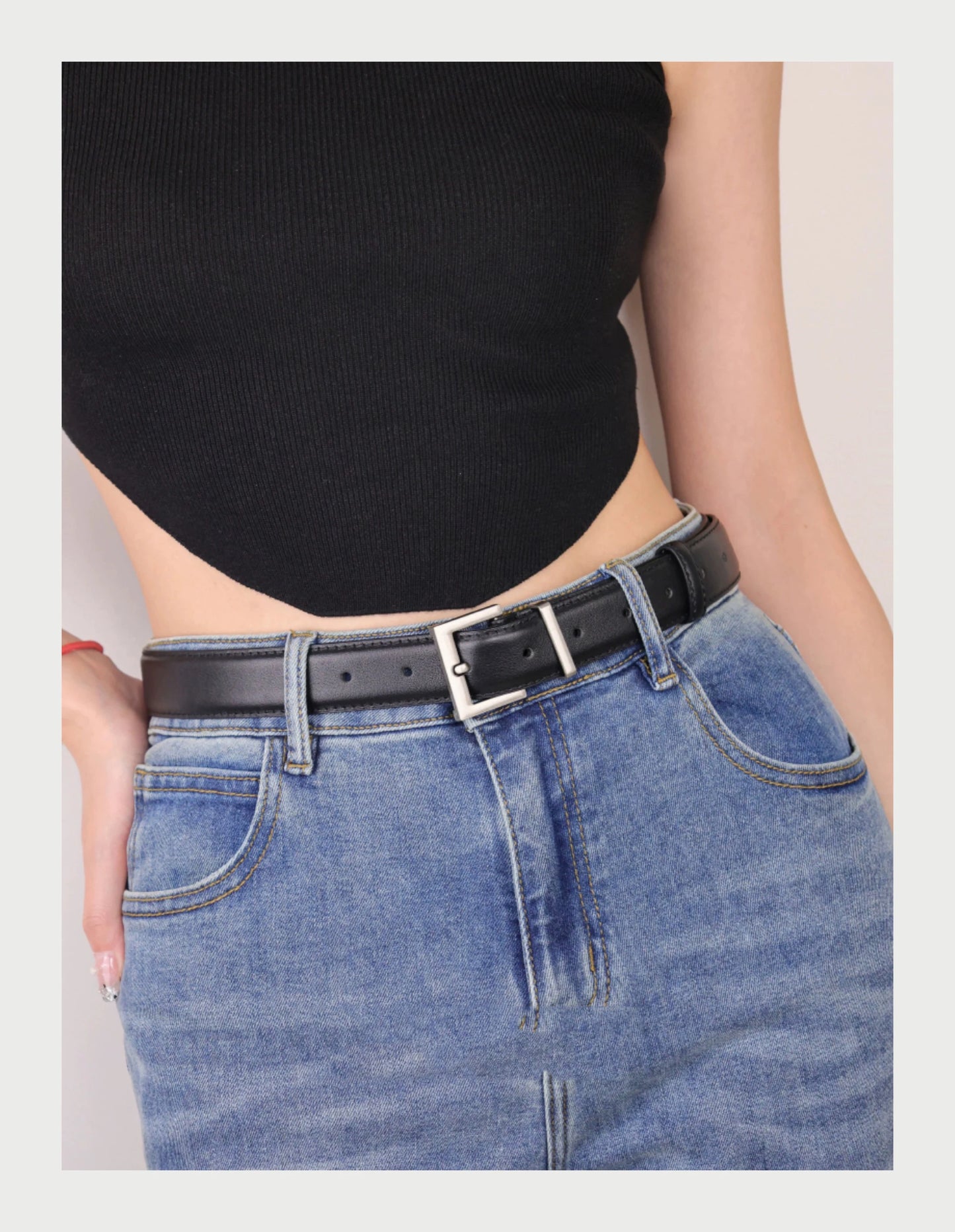 Double Genuine Leather Belt