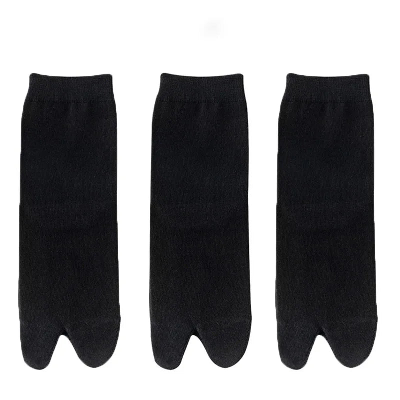 Japanese Men And Women's Summer Fiber Double Fingered Socks
