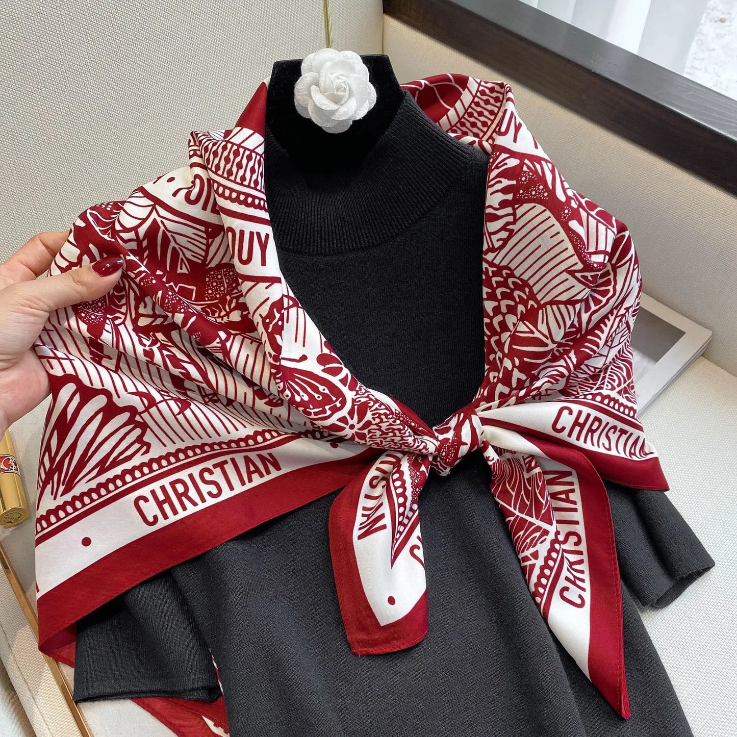 90*90cm Women Scarf Silk