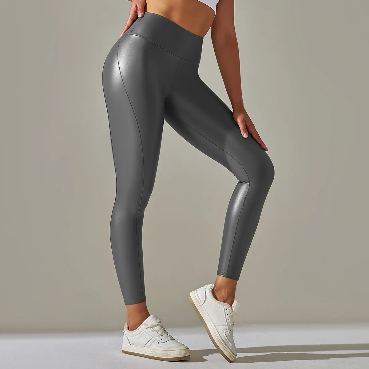 Women Sexy Skinny PU Leather Pants High Waist