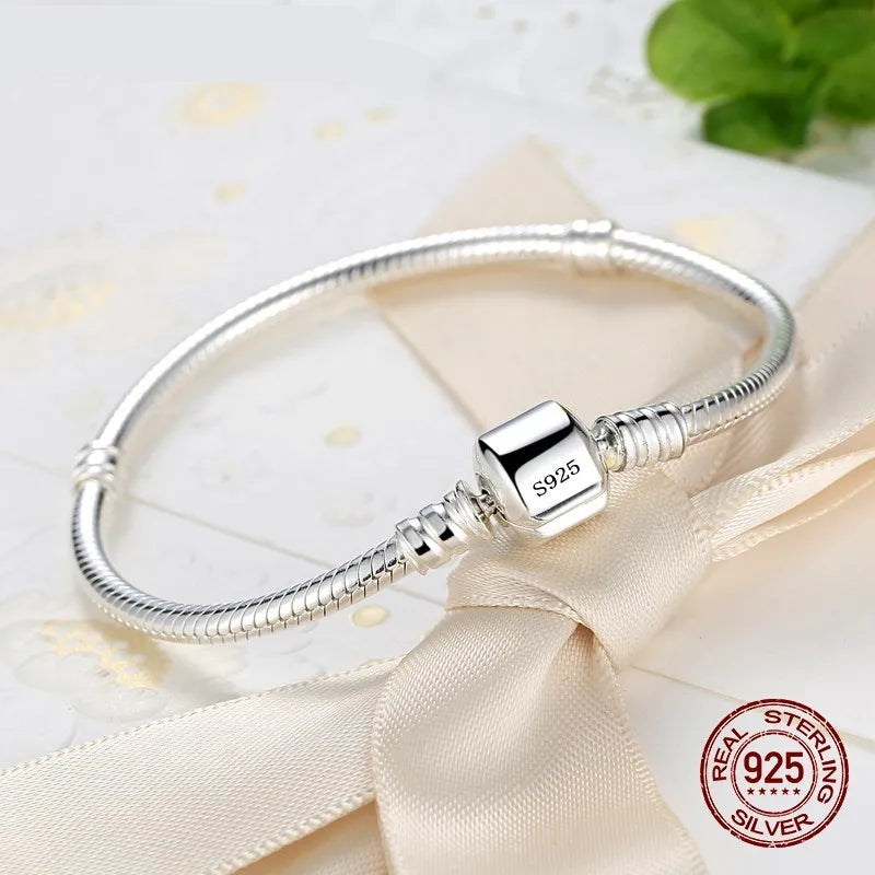 Original Fine Jewelry 925 Sterling Silver Charm Bracelet