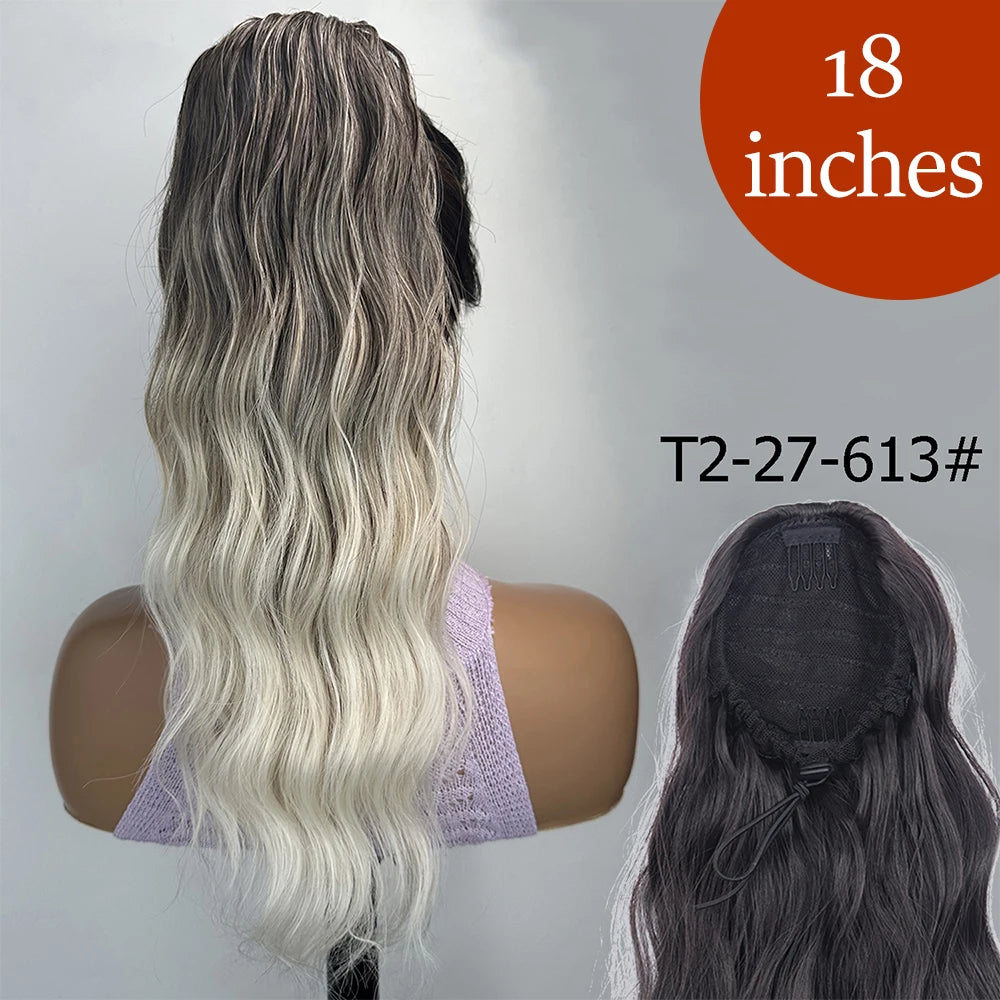 34inches Synthetic Ponytail Hair Extension