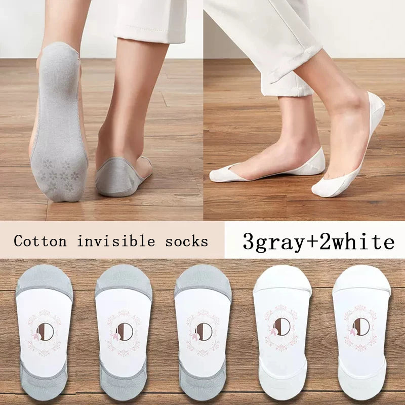 women's Super Invisible For High Heels Boat Socks