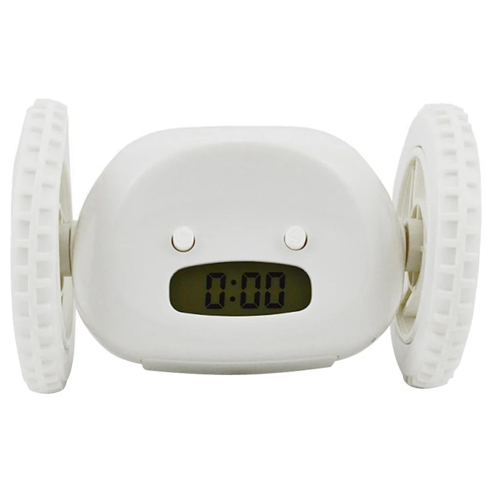 Move Jump Alarm Clock on Wheels