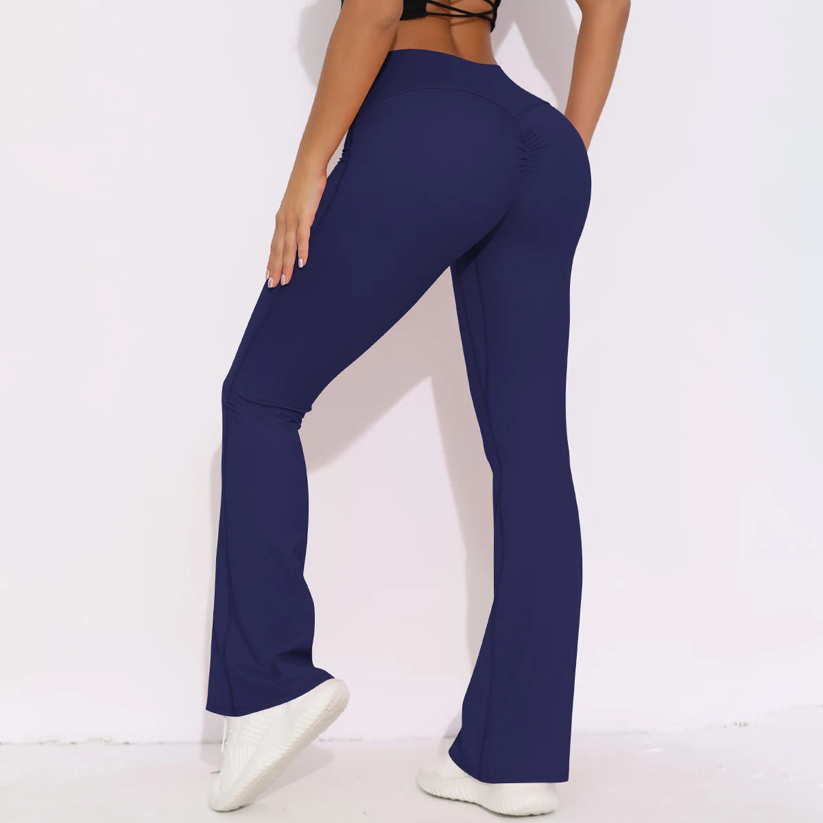 Women Yoga Bell-bottoms Tight Scrunch Butt Lifting Leggings