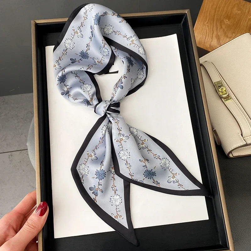 Fashion Print Hair Ribbon Scarf