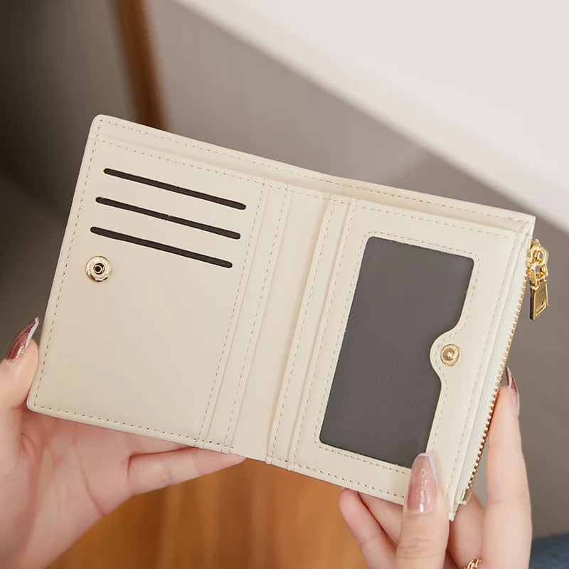 women's short wallet crocodile soft skin purse